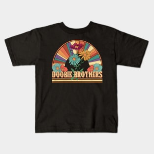 Doobie Flowers Name Brothers Personalized Gifts Retro Style Kids T-Shirt